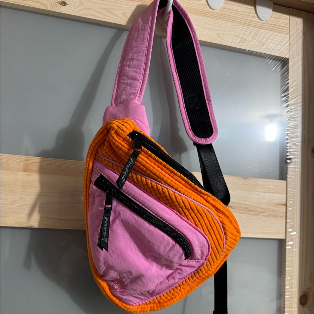 Free People Cold Shoulder Sling Bag - Citrus
